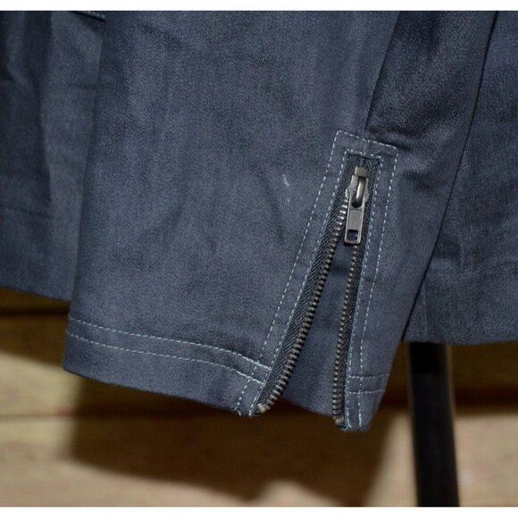 Ladies Studio V Lightweight Gray Chambray Jacket Snap Front Stretch Plus Size 2X - Picture 6 of 9